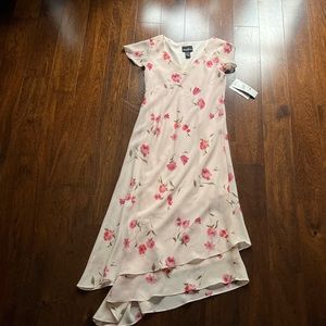Asymmetrical Floral Dress